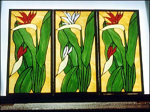 "Dreisatz" florales Tiffanymotiv